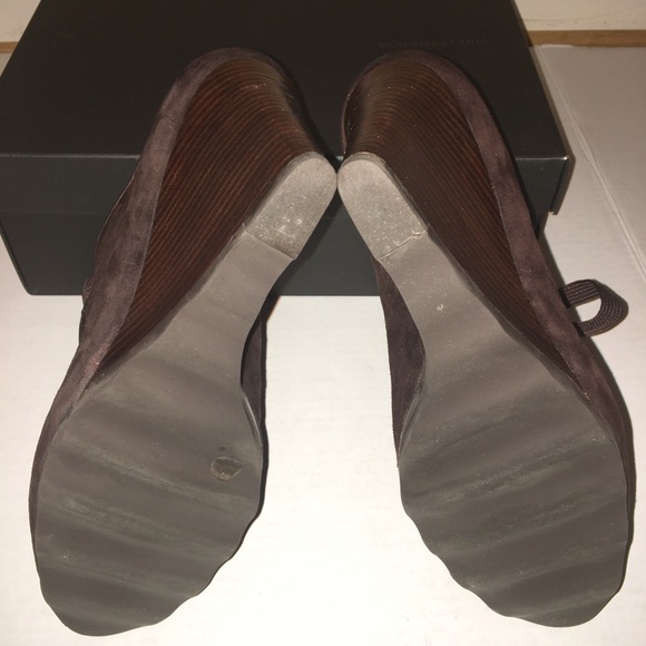 BCBGMAXAZRIA Harriet Mahogany Brown Wedge size 9M - Picture 7 of 8